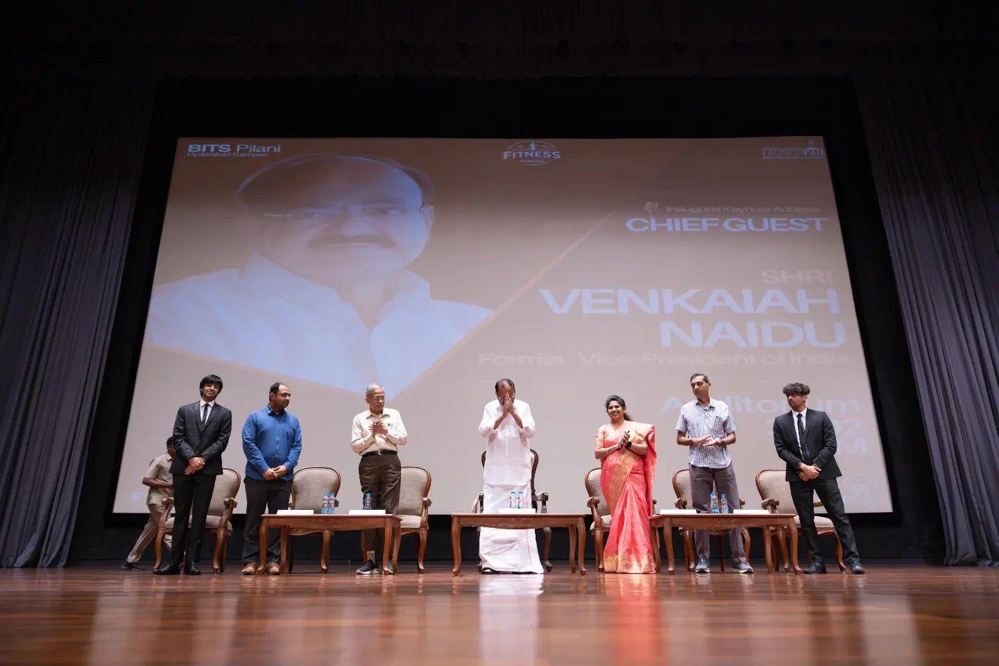 Former Vice President of India, Shri M. Venkaiah Naidu at the inaugural ceremony of Launchpad '24, the annual entrepreneurial summit, held from February 23rd to 25th, 2024
