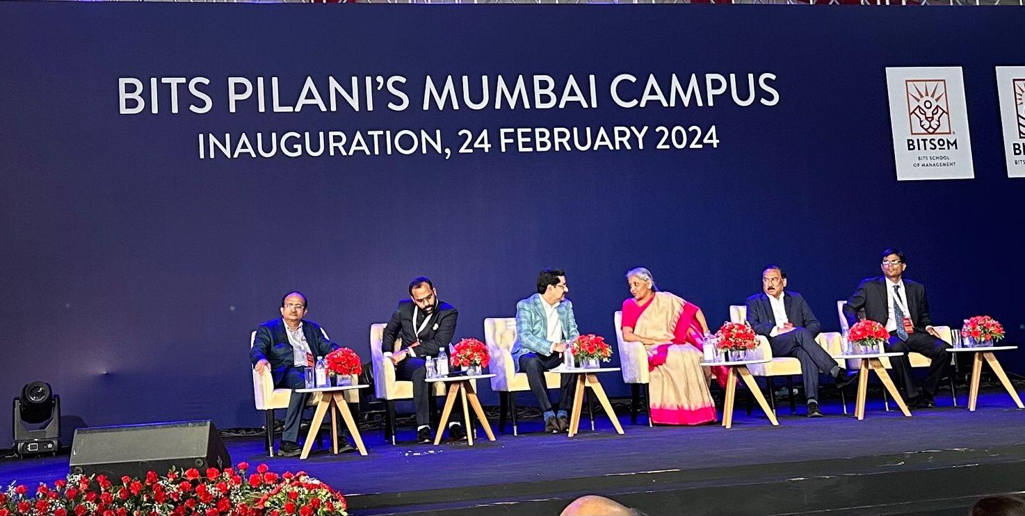 Hon Finance Minister Smt. Nirmala Sitharaman inaugurated BITS Pilani’s Mumbai campus today in the presence of Chancellor of BITS Pilani Mr Kumar Mangalam Birla and other stakeholders, Feb 24, 2024