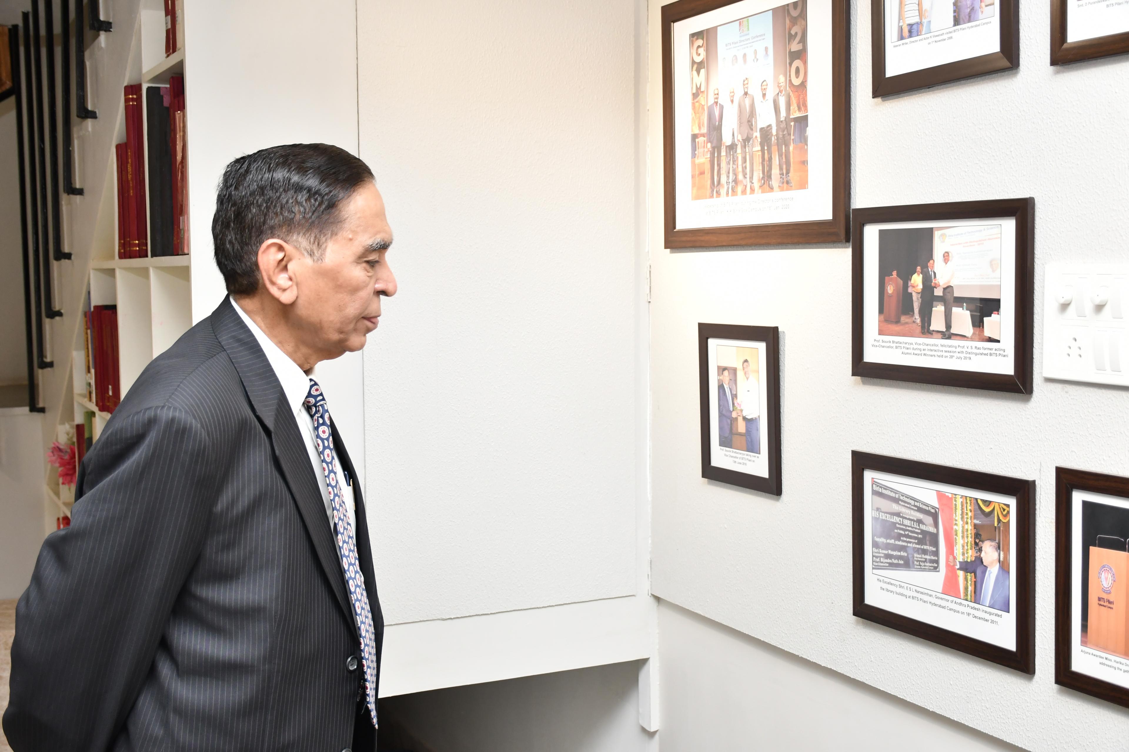 Prof. L. K. Maheswari during visit to library, 8 October 2023