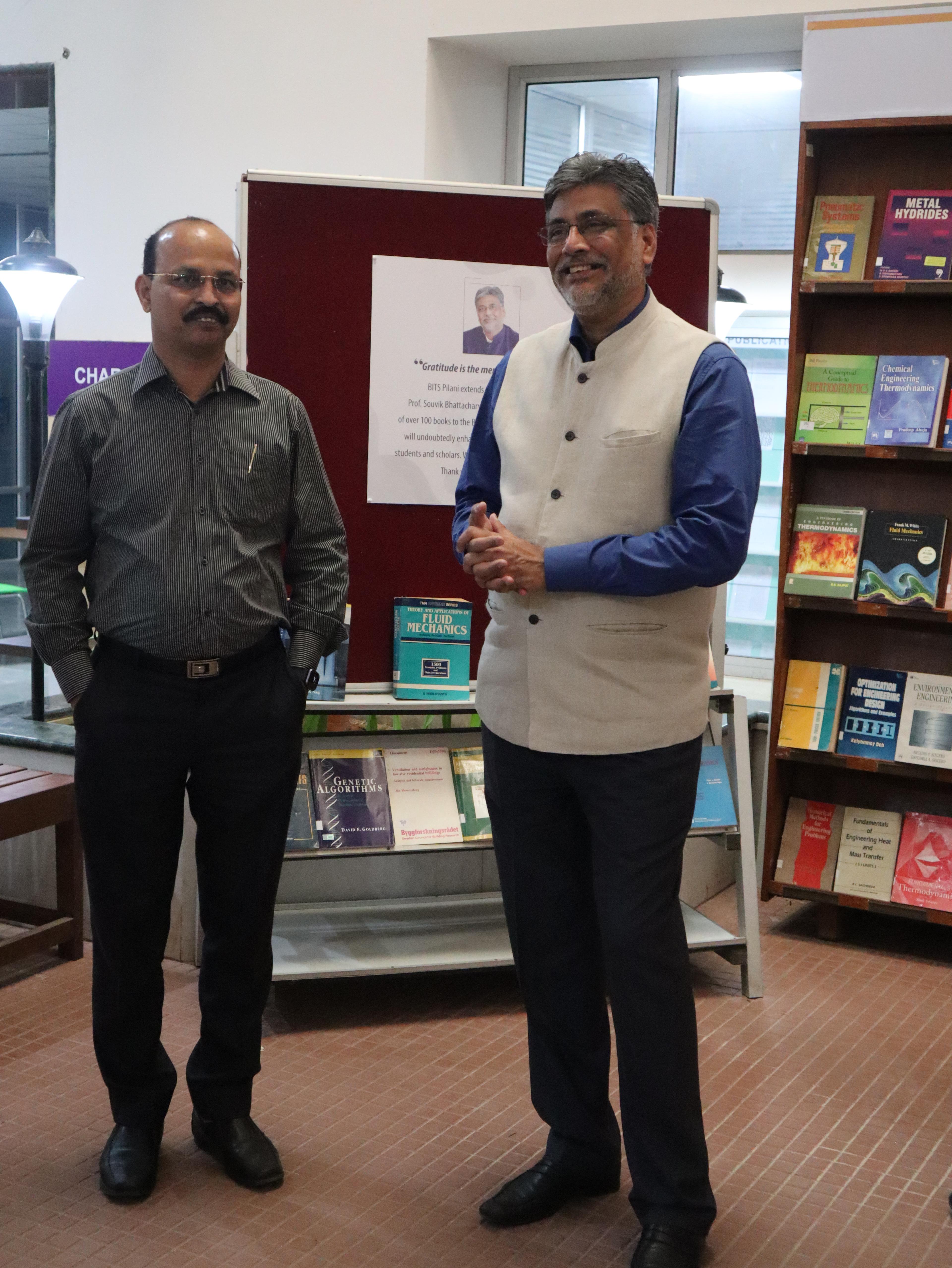 Prof. Souvik Bhattacharyya visited the library, 9 March 2023